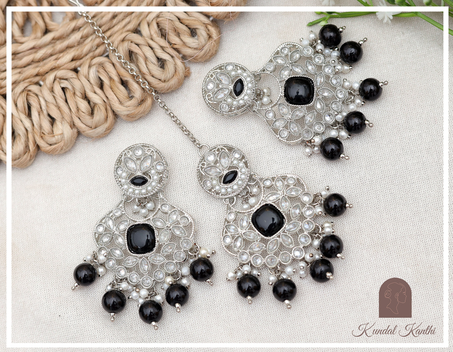 Serenity in Silver Black