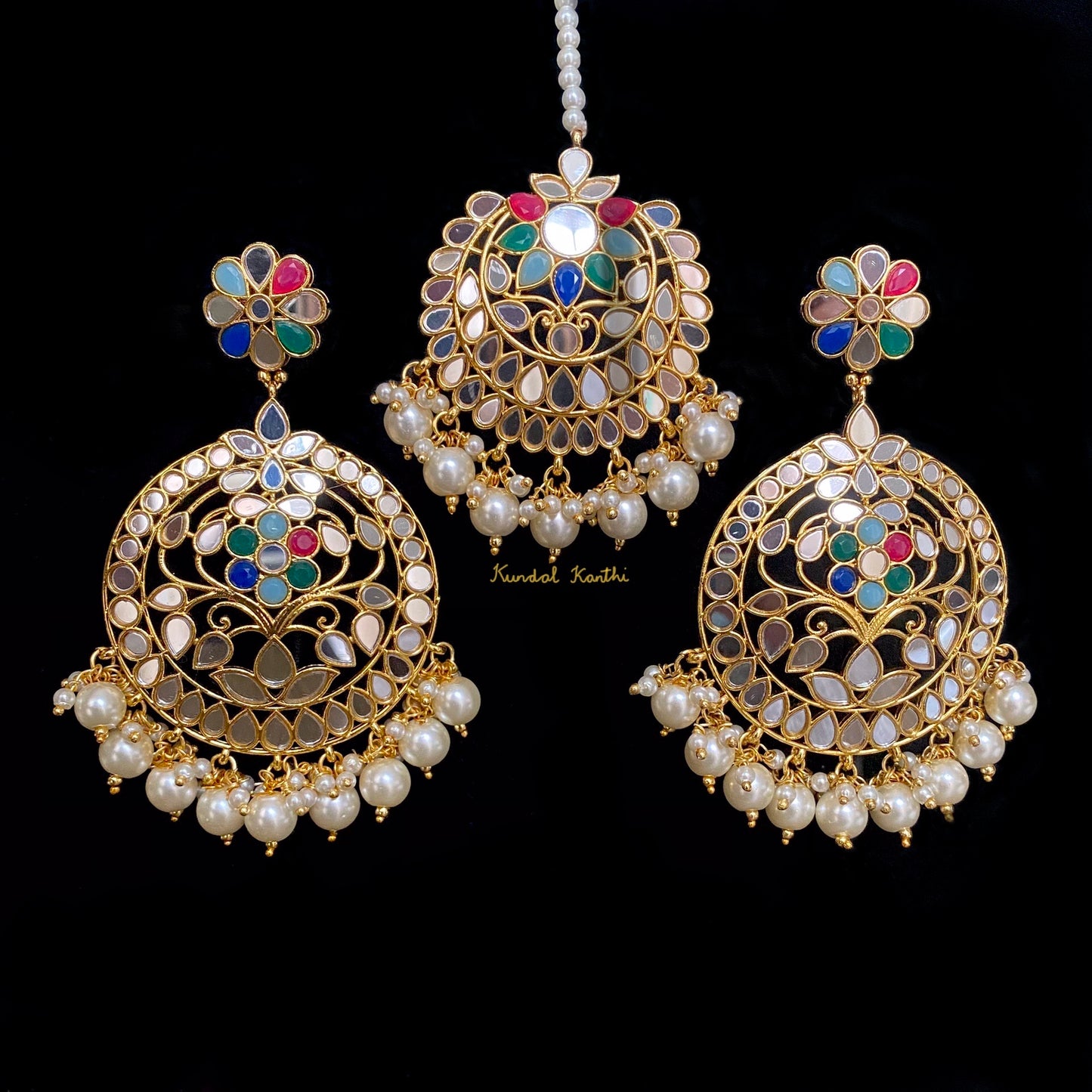 Shaima Earrings and Tikka