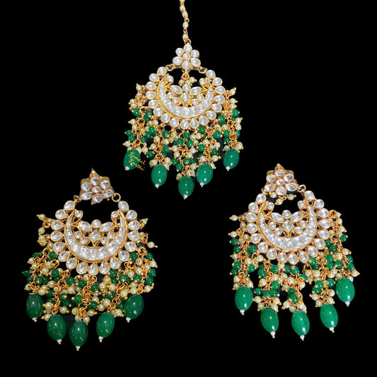 Sargun Earrings and Tikka