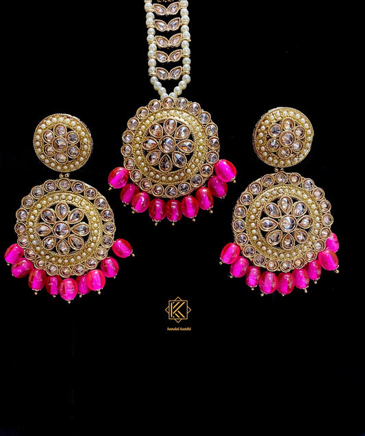 Aarohi Earrings and Tikka