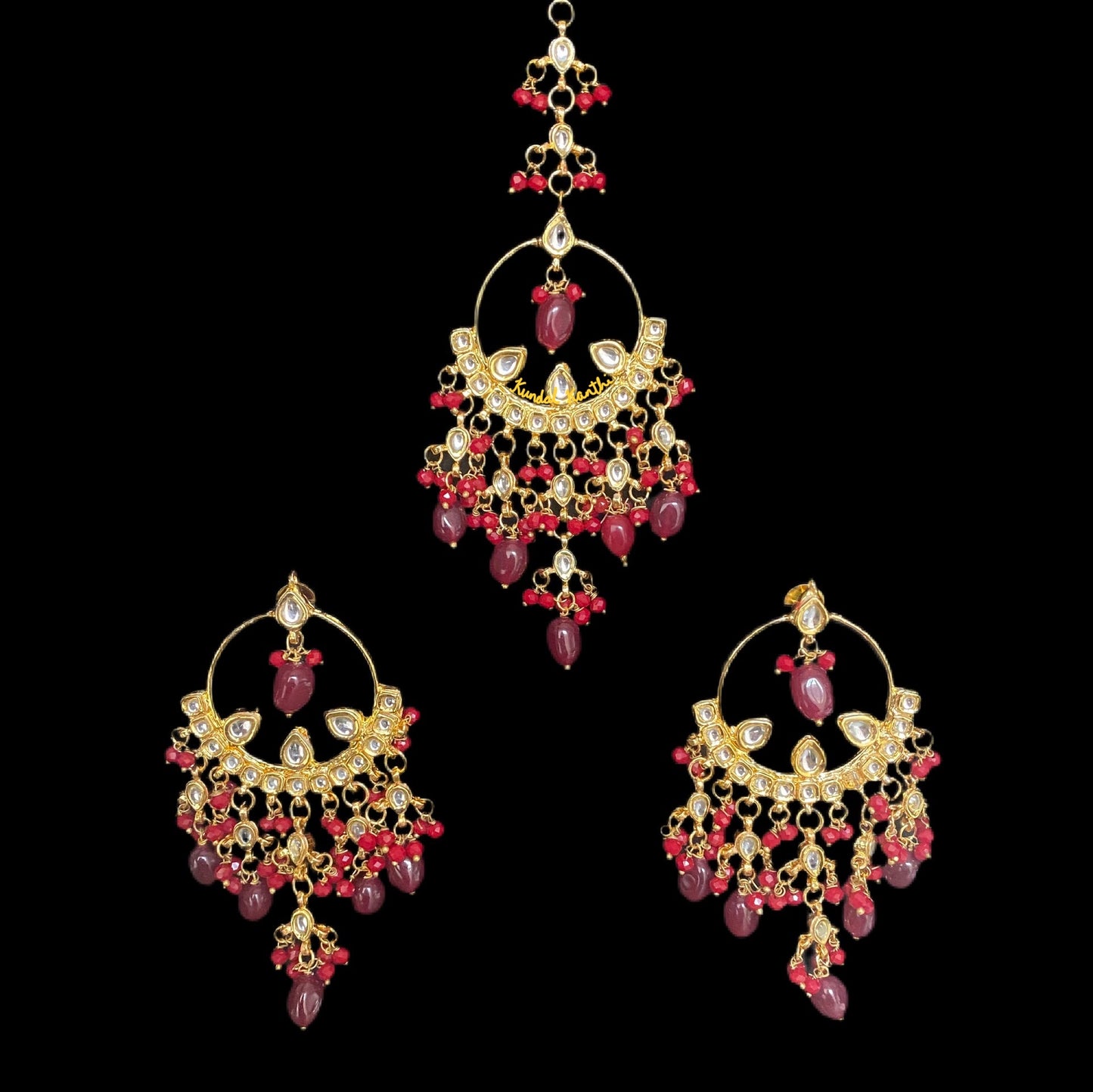 Chahat Earrings and Tikka