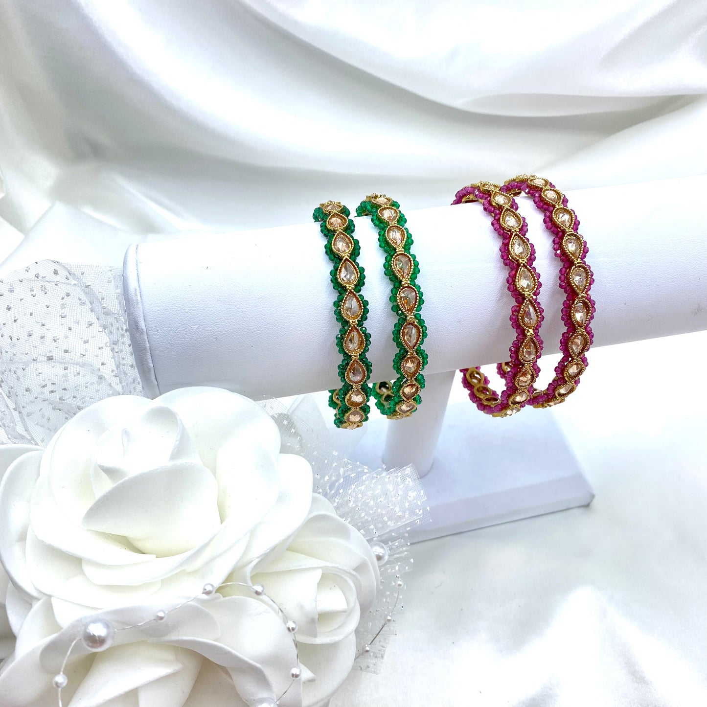 Drops in Green and Ruby