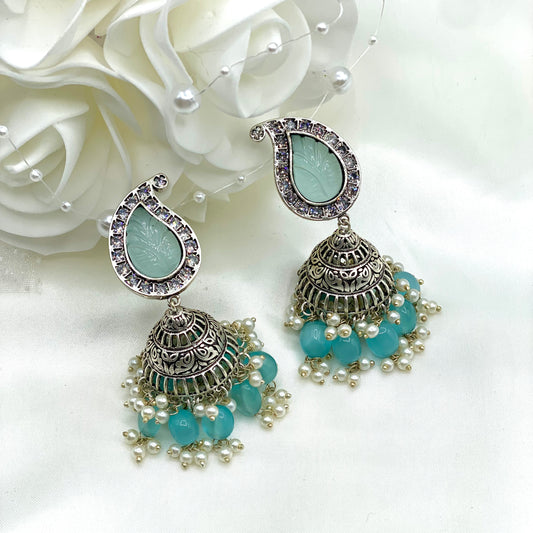 AD Jhumki in Blue