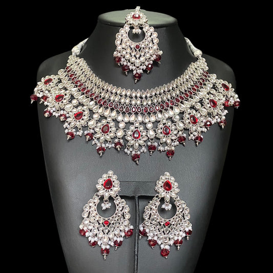 Flourish in Silver & Red