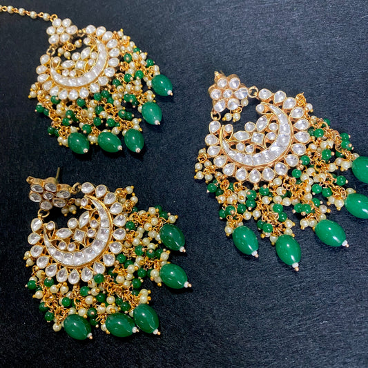Sargun Earrings and Tikka