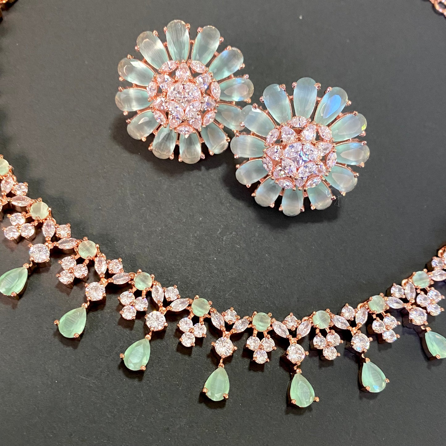 Pretty in Rose and Mint CZ