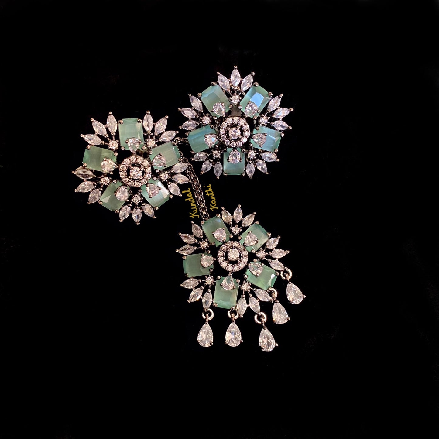 Orchid Earrings and Tikka