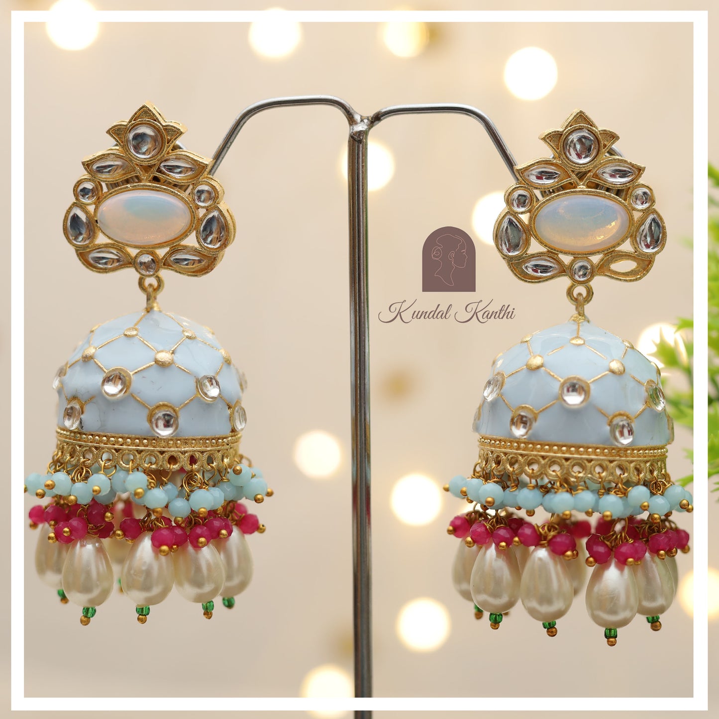 Jhumka in Blue