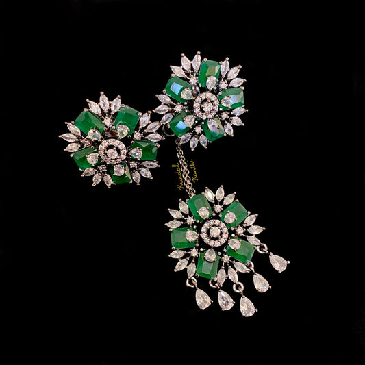 Orchid Earrings and Tikka