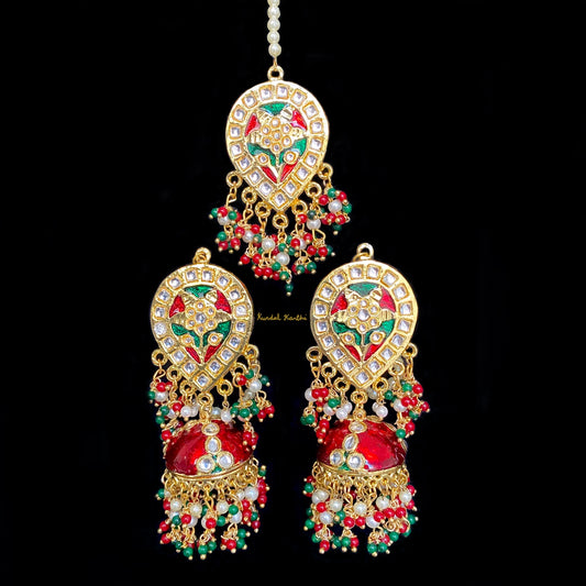 Farah Earrings and Tikka