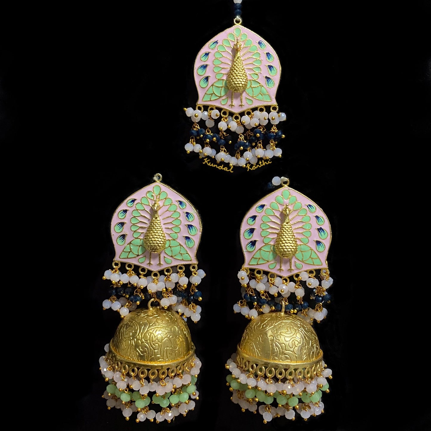 Morni Earrings and Tikka