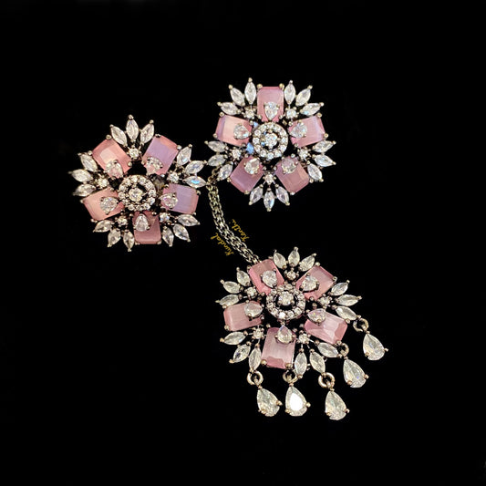 Orchid Earrings and Tikka