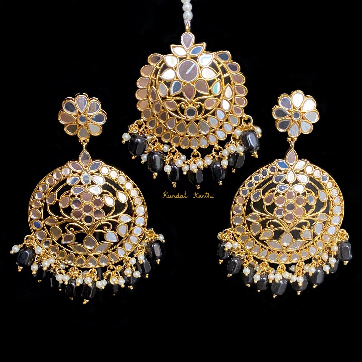 Shaima Earrings and Tikka