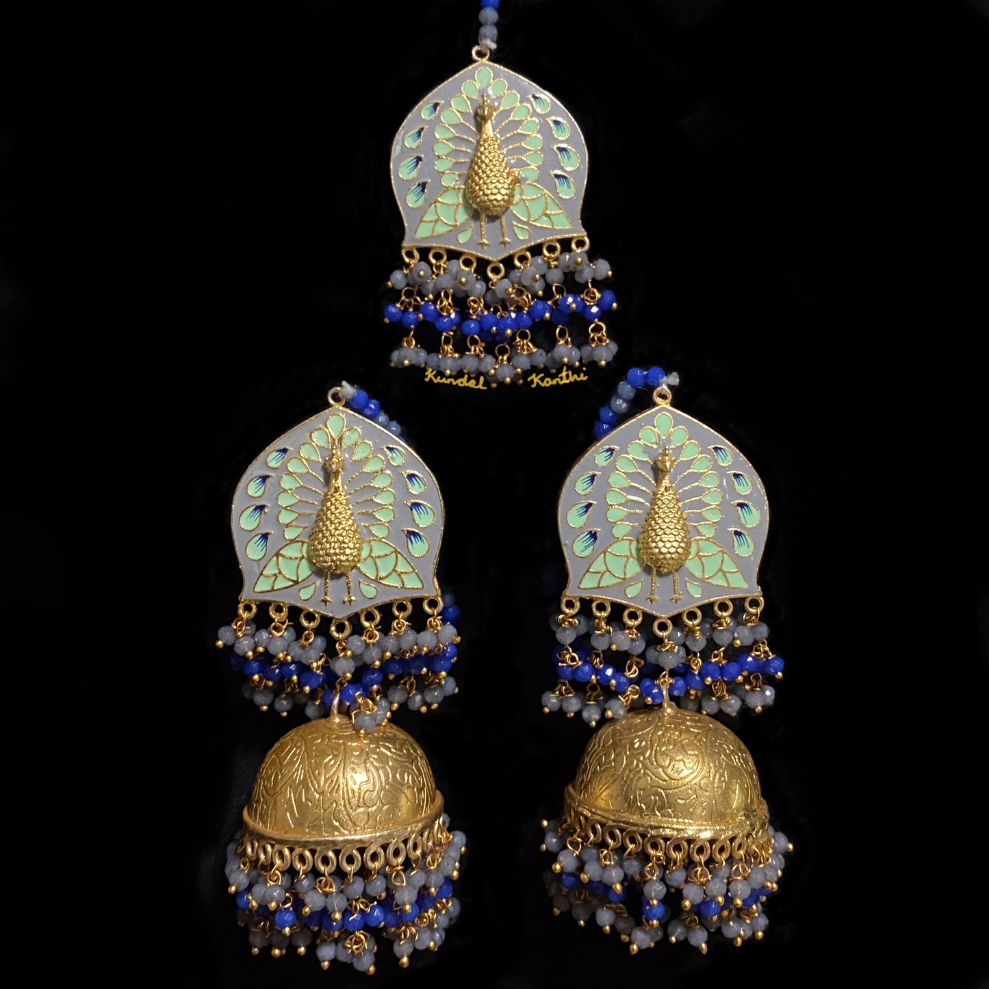 Morni Earrings and Tikka
