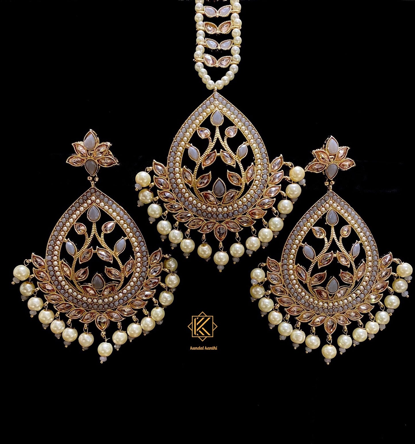 Pia Earrings and Tikka