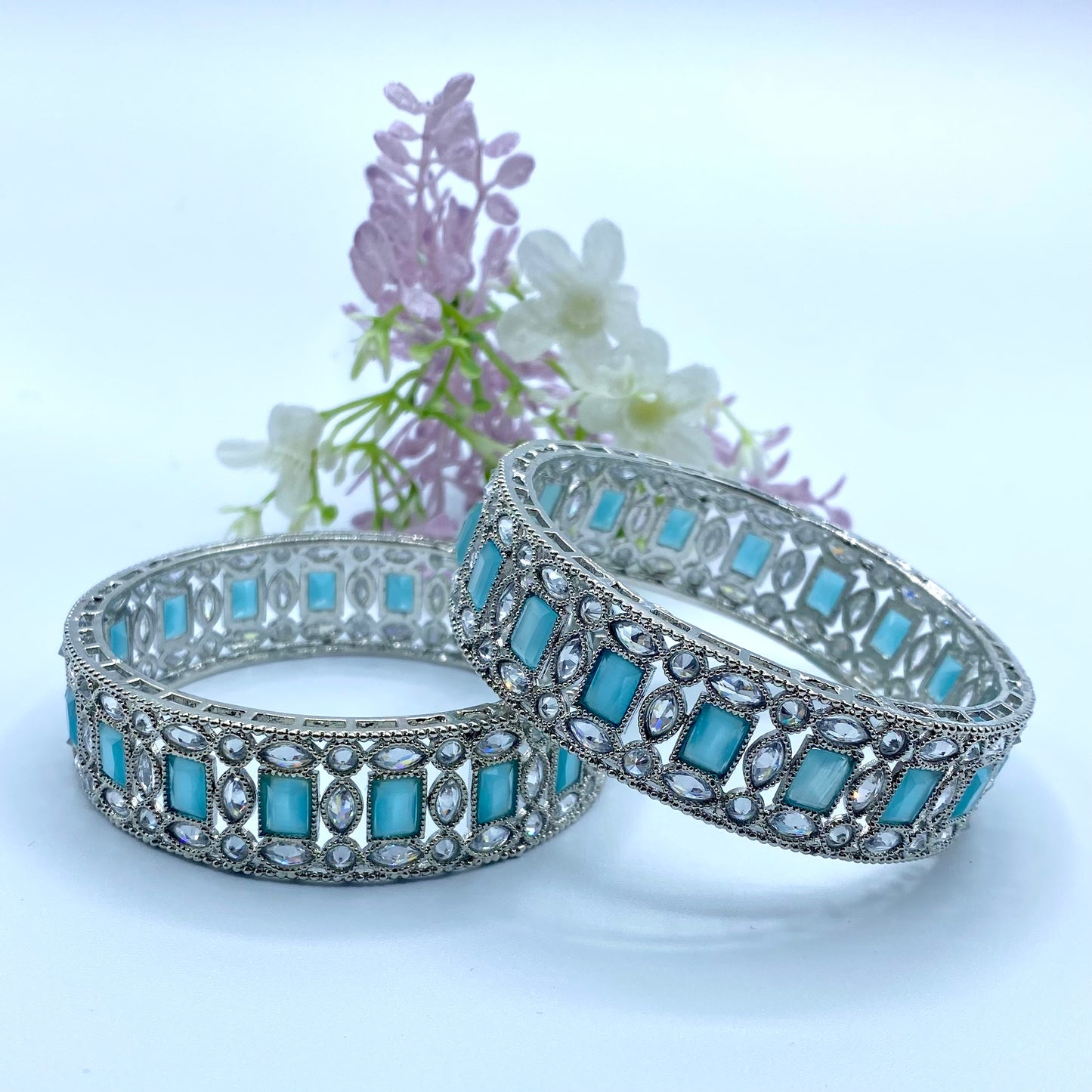 Elegance in Silver Blue