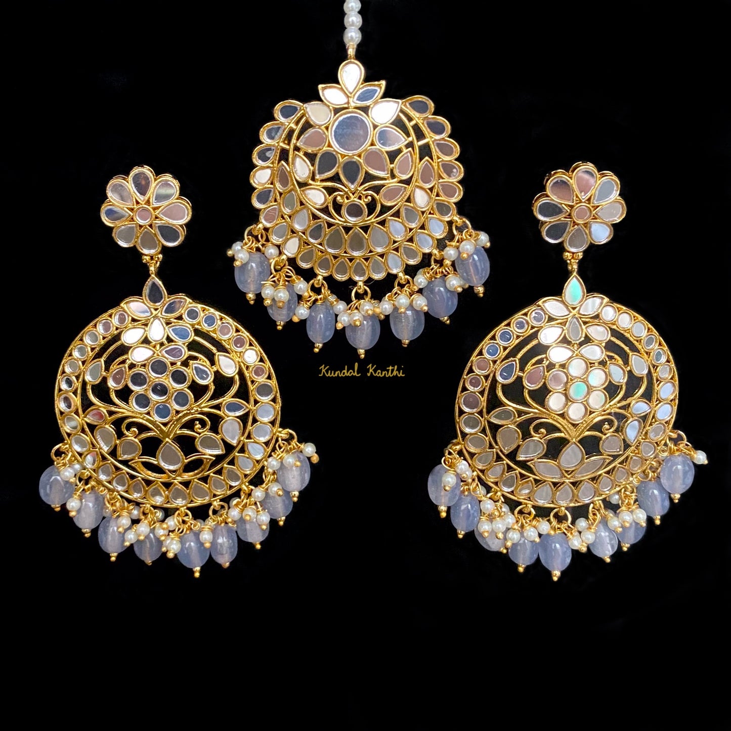 Shaima Earrings and Tikka