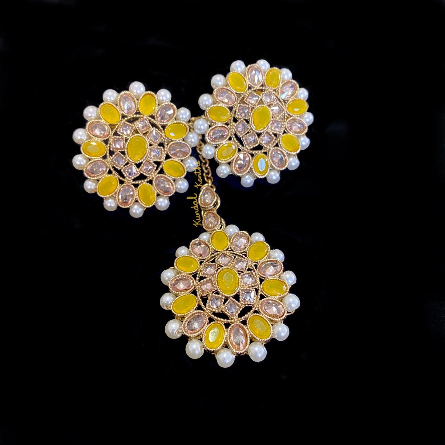 Aria Earrings and Tikka