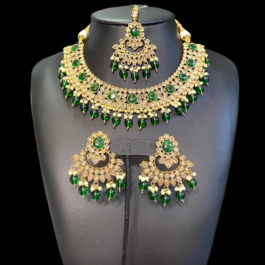 Hena gold and green